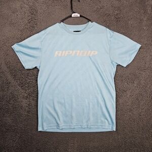 Ripndip Mens Must Be Nice Jacquard Mesh T-Shirt Light Blue Medium Graphic Tee